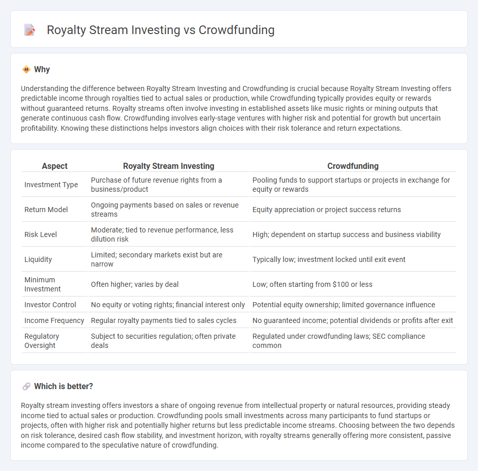 Royalty Stream Investing vs Crowdfunding in Investment