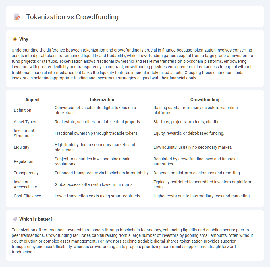 Tokenization vs Crowdfunding in Finance