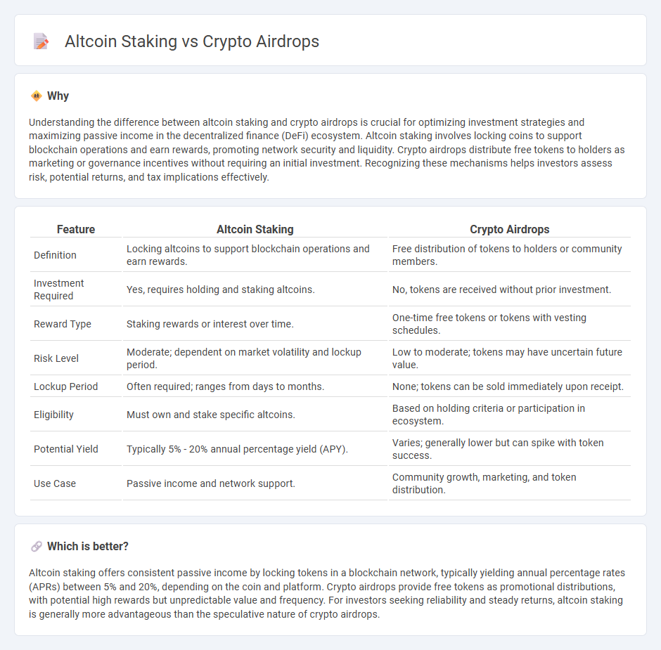 Altcoin Staking vs Crypto Airdrops in Finance
