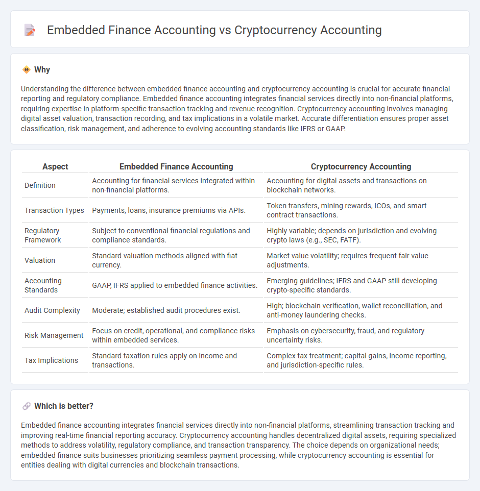 Embedded Finance Accounting vs Cryptocurrency Accounting in Accounting