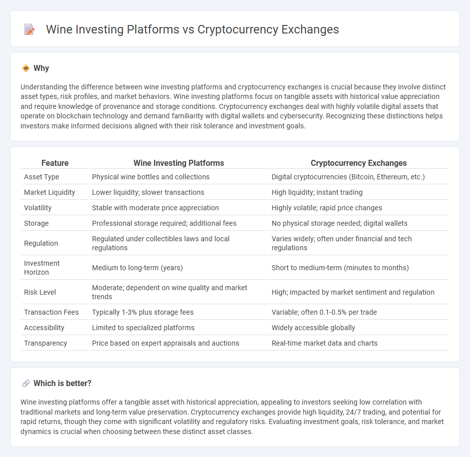 Wine Investing Platforms vs Cryptocurrency Exchanges in Investment