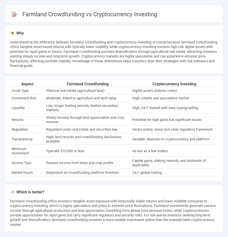 Farmland Crowdfunding vs Cryptocurrency Investing in Investment