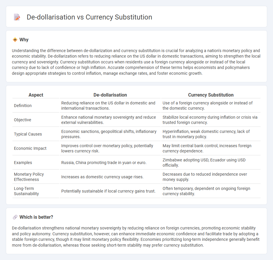 De-Dollarisation vs Currency Substitution in Economy