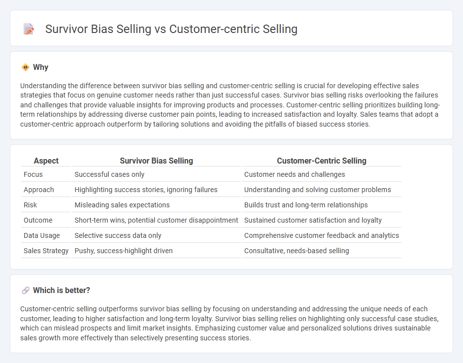 Survivor Bias Selling vs Customer-Centric Selling in Sales