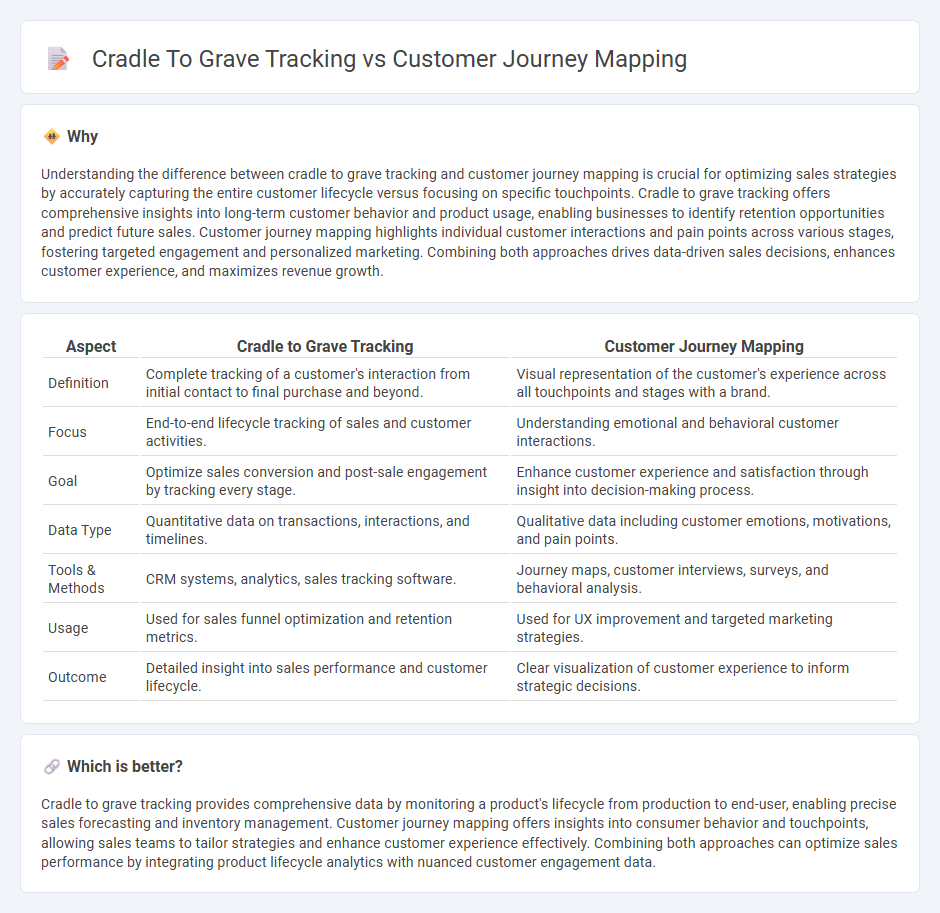 Cradle To Grave Tracking vs Customer Journey Mapping in Sales