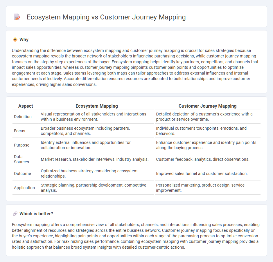 Ecosystem Mapping vs Customer Journey Mapping in Sales