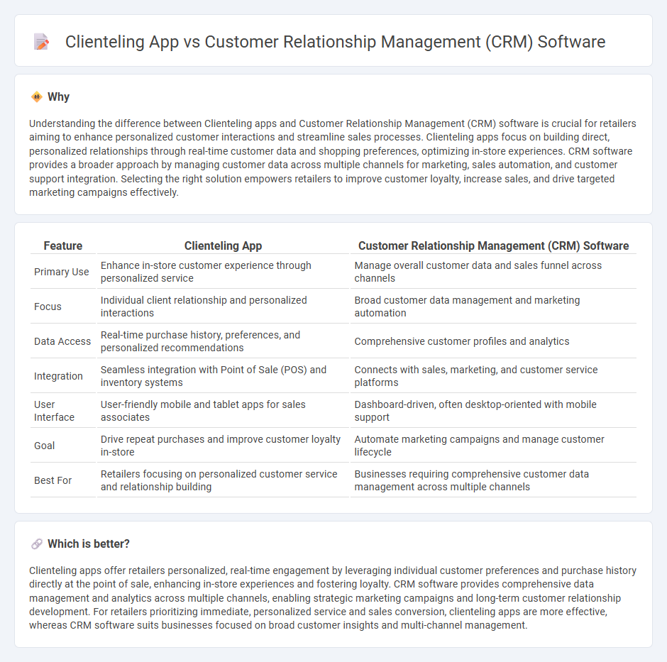Clienteling App vs Customer Relationship Management (Crm) Software in Retail