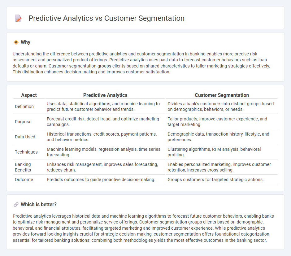Predictive Analytics vs Customer Segmentation in Banking