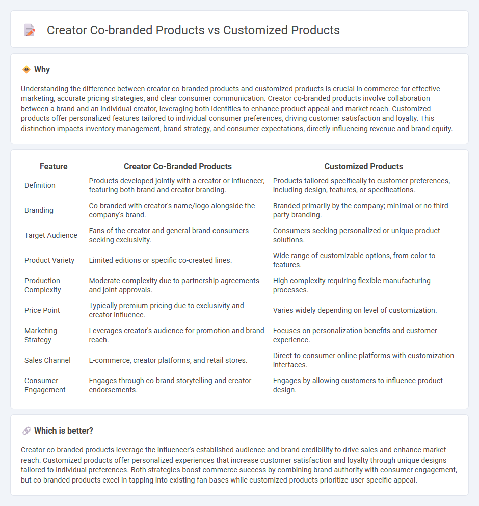Creator Co-Branded Products vs Customized Products in Commerce