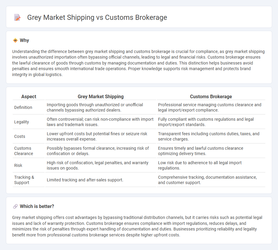 Grey Market Shipping vs Customs Brokerage in Logistics