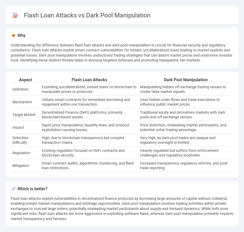 Flash Loan Attacks vs Dark Pool Manipulation in Finance