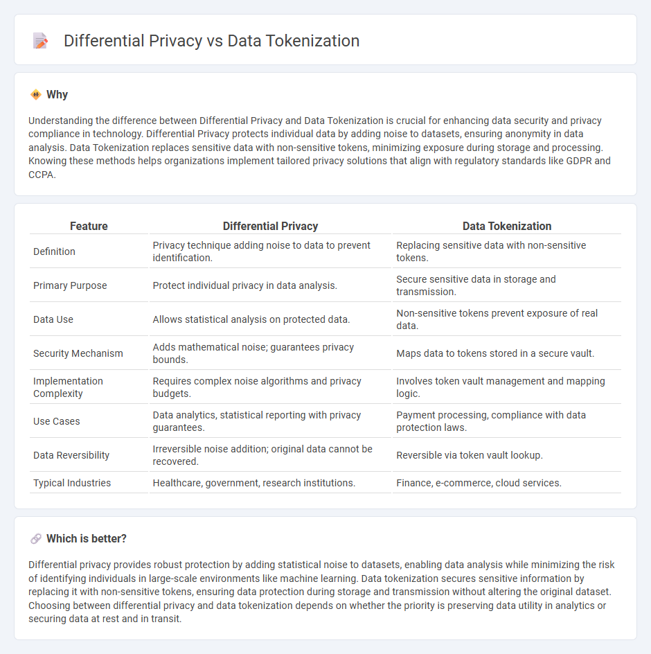 Differential Privacy vs Data Tokenization in Technology