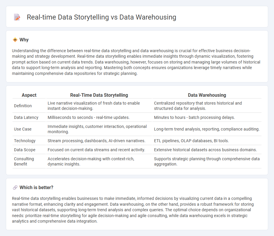 Real-Time Data Storytelling vs Data Warehousing in Consulting