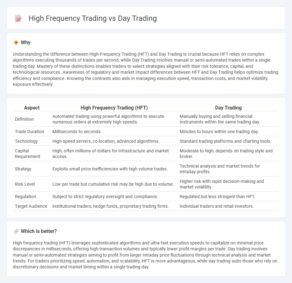 High Frequency Trading vs Day Trading in Trading