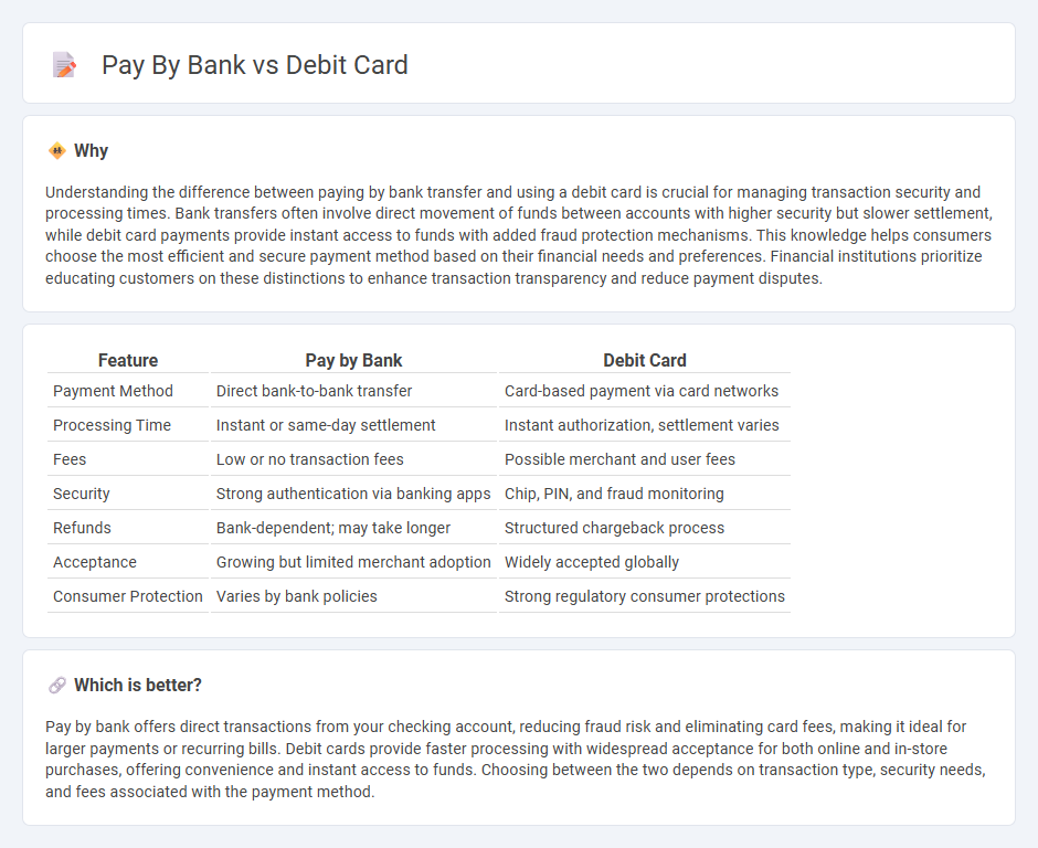 Pay By Bank vs Debit Card in Banking