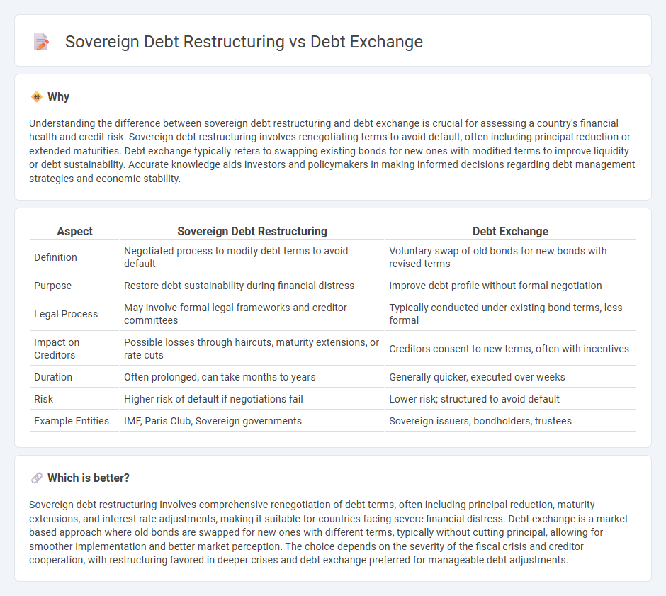 Sovereign Debt Restructuring vs Debt Exchange in Finance