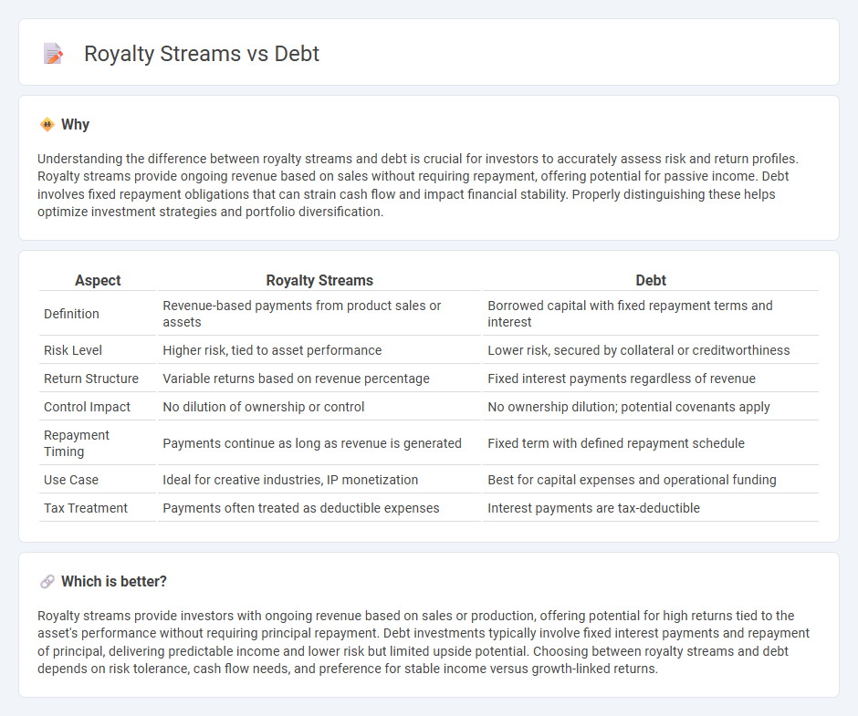 Royalty Streams vs Debt in Investment