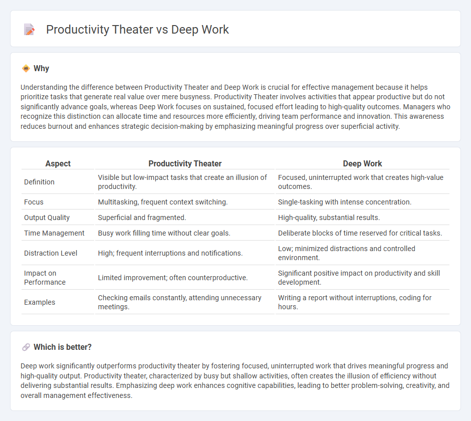 Productivity Theater vs Deep Work in Management