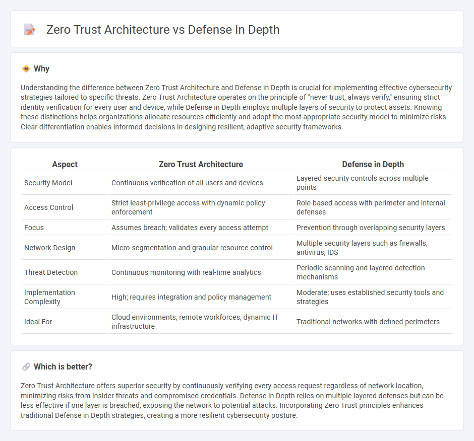 Zero Trust Architecture vs Defense In Depth in Technology