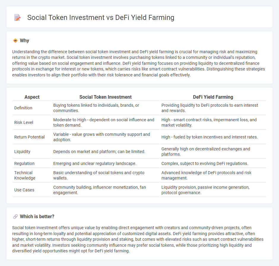 Social Token Investment vs Defi Yield Farming in Investment