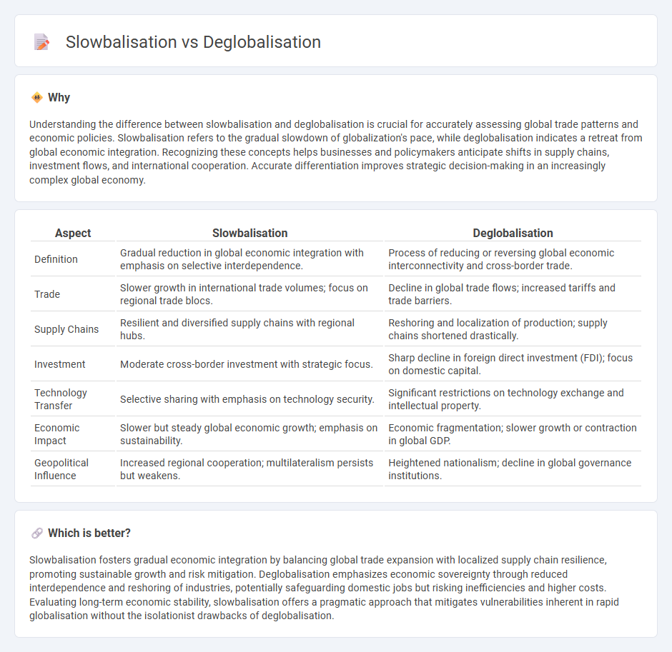 Slowbalisation vs Deglobalisation in Economy