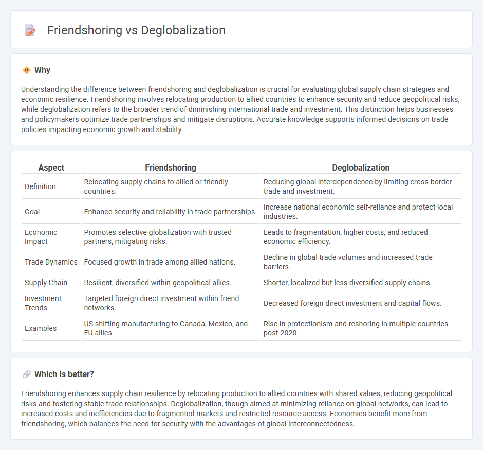 Friendshoring vs Deglobalization in Economy