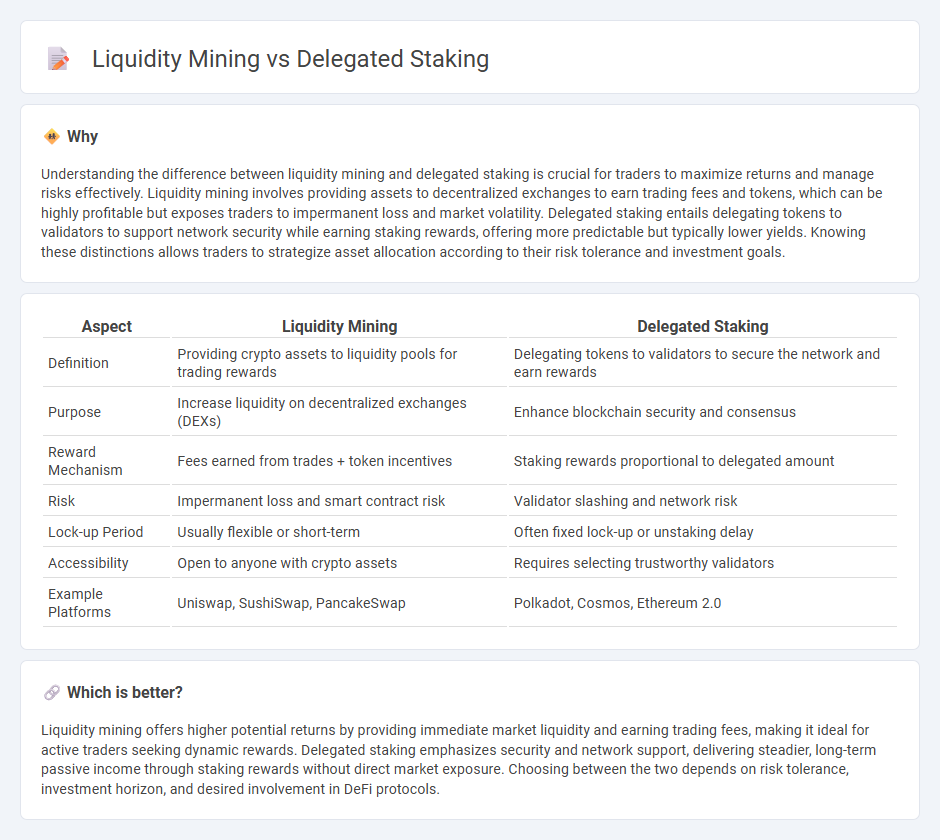 Liquidity Mining vs Delegated Staking in Trading