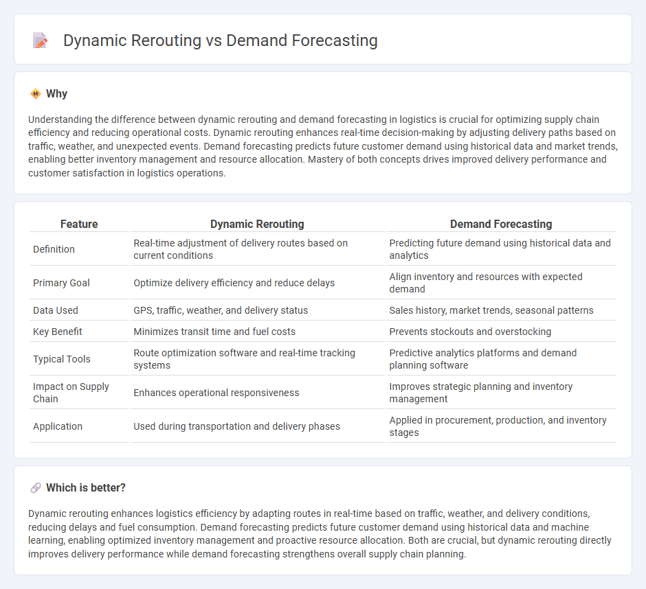 Dynamic Rerouting vs Demand Forecasting in Logistics