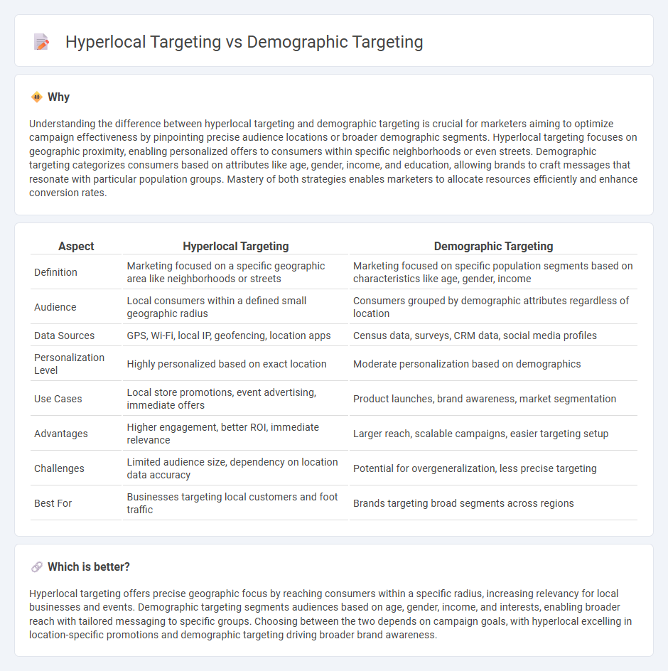 Hyperlocal Targeting vs Demographic Targeting in Marketing