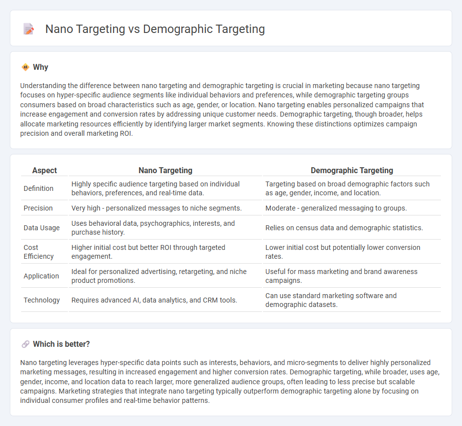 Nano Targeting vs Demographic Targeting in Marketing