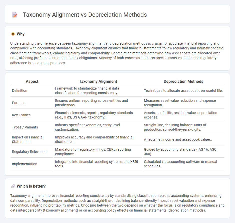 Taxonomy Alignment vs Depreciation Methods in Accounting