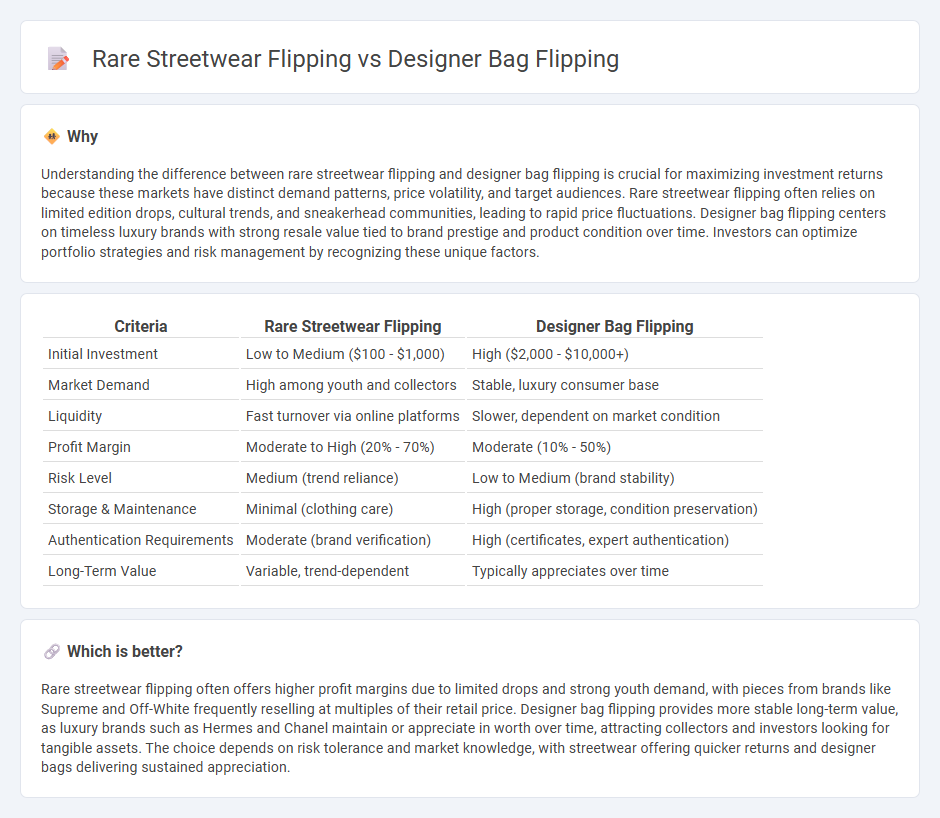 Rare Streetwear Flipping vs Designer Bag Flipping in Investment