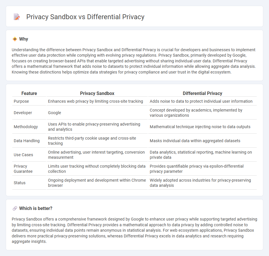 Privacy Sandbox vs Differential Privacy in Technology