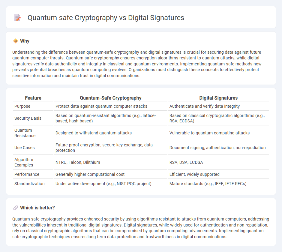 Quantum-Safe Cryptography vs Digital Signatures in Technology