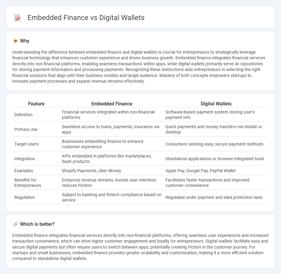 Embedded Finance vs Digital Wallets in Entrepreneurship