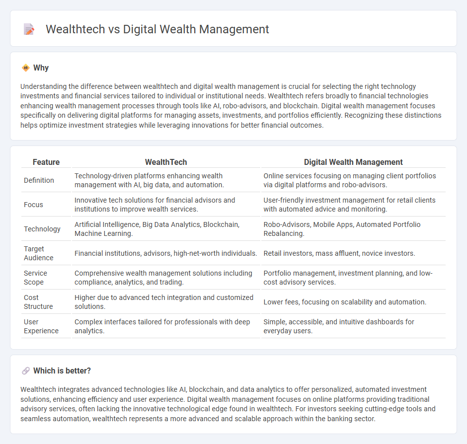 Wealthtech vs Digital Wealth Management in Banking