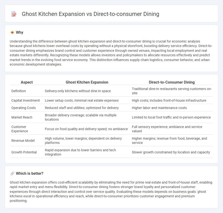 Ghost Kitchen Expansion vs Direct-To-Consumer Dining in Economy