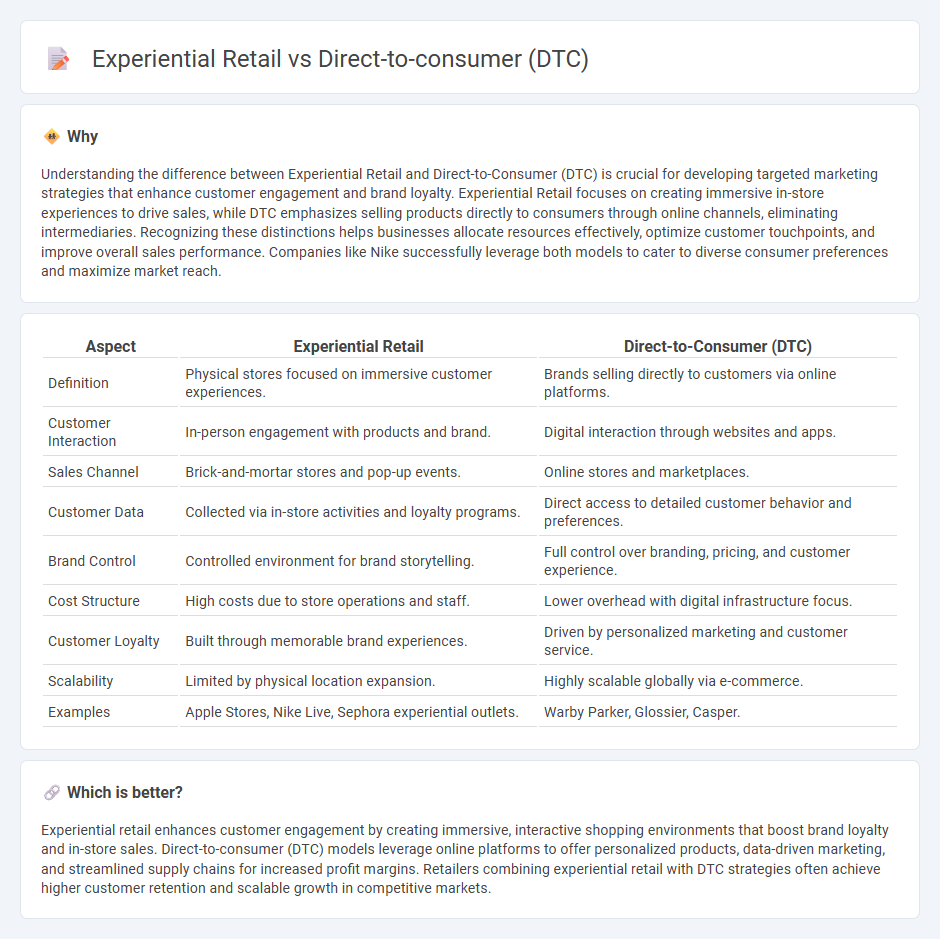 Experiential Retail vs Direct-To-Consumer (Dtc) in Retail