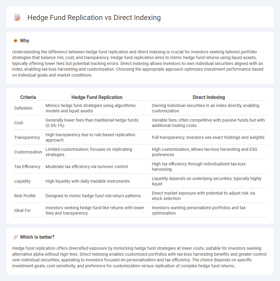 Hedge Fund Replication vs Direct Indexing in Investment
