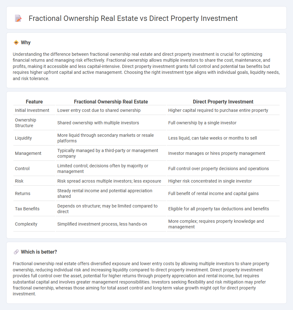 Fractional Ownership Real Estate vs Direct Property Investment in Investment