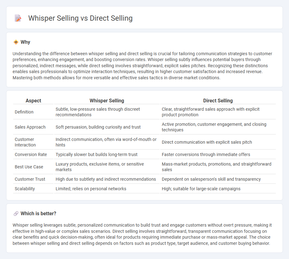 Whisper Selling vs Direct Selling in Sales
