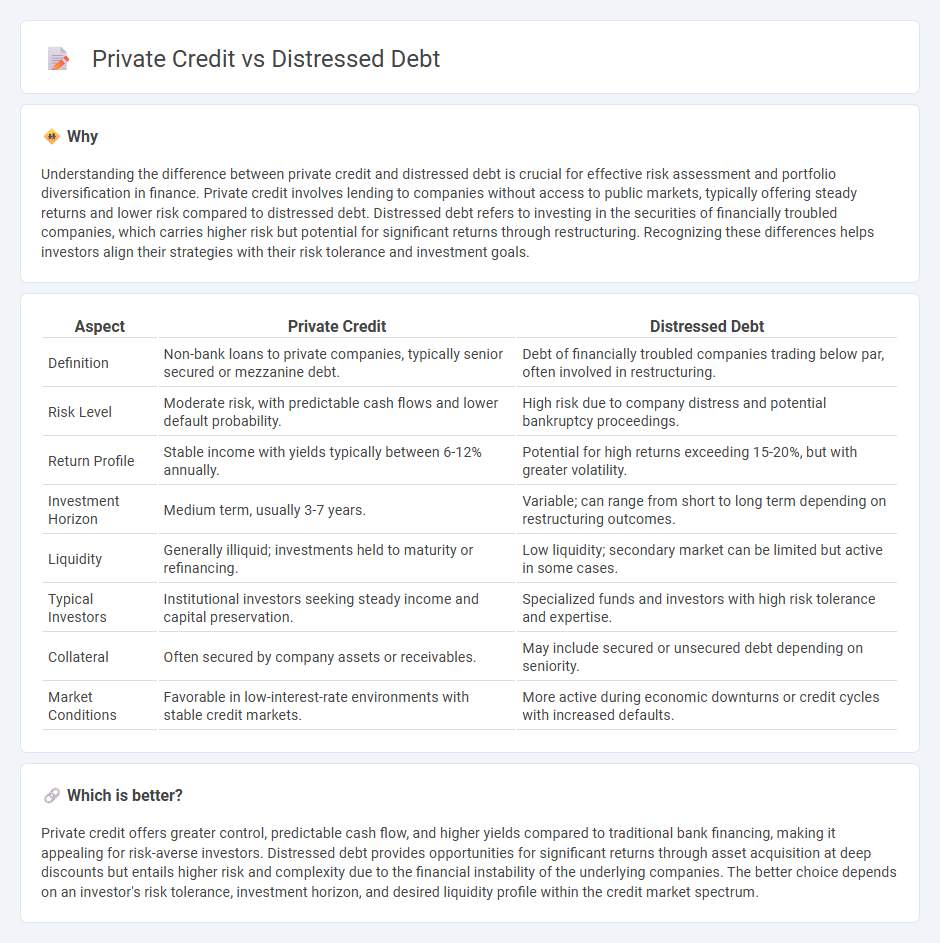 Private Credit vs Distressed Debt in Finance