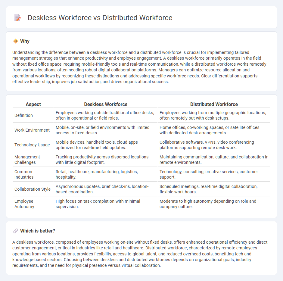 Deskless Workforce vs Distributed Workforce in Management