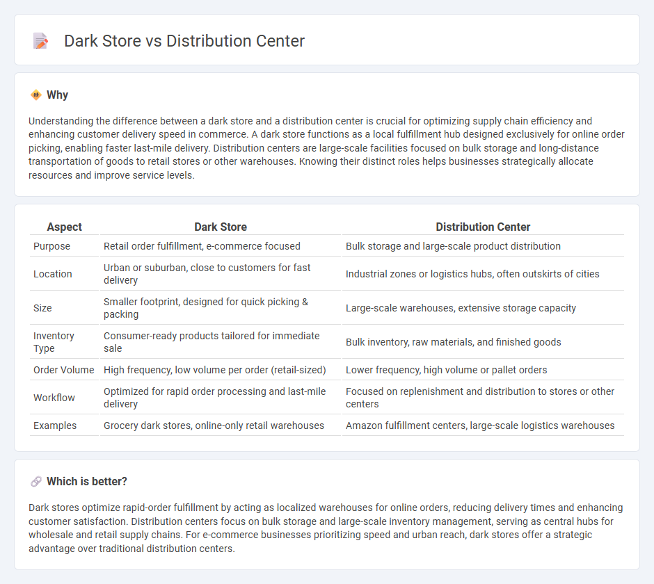 Dark Store vs Distribution Center in Commerce