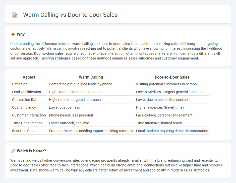 Warm Calling vs Door-To-Door Sales in Sales