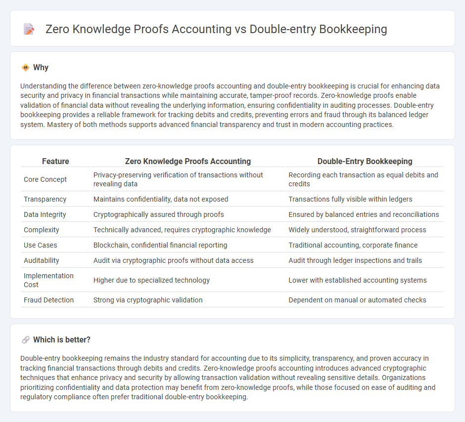 Zero Knowledge Proofs Accounting vs Double-Entry Bookkeeping in Accounting