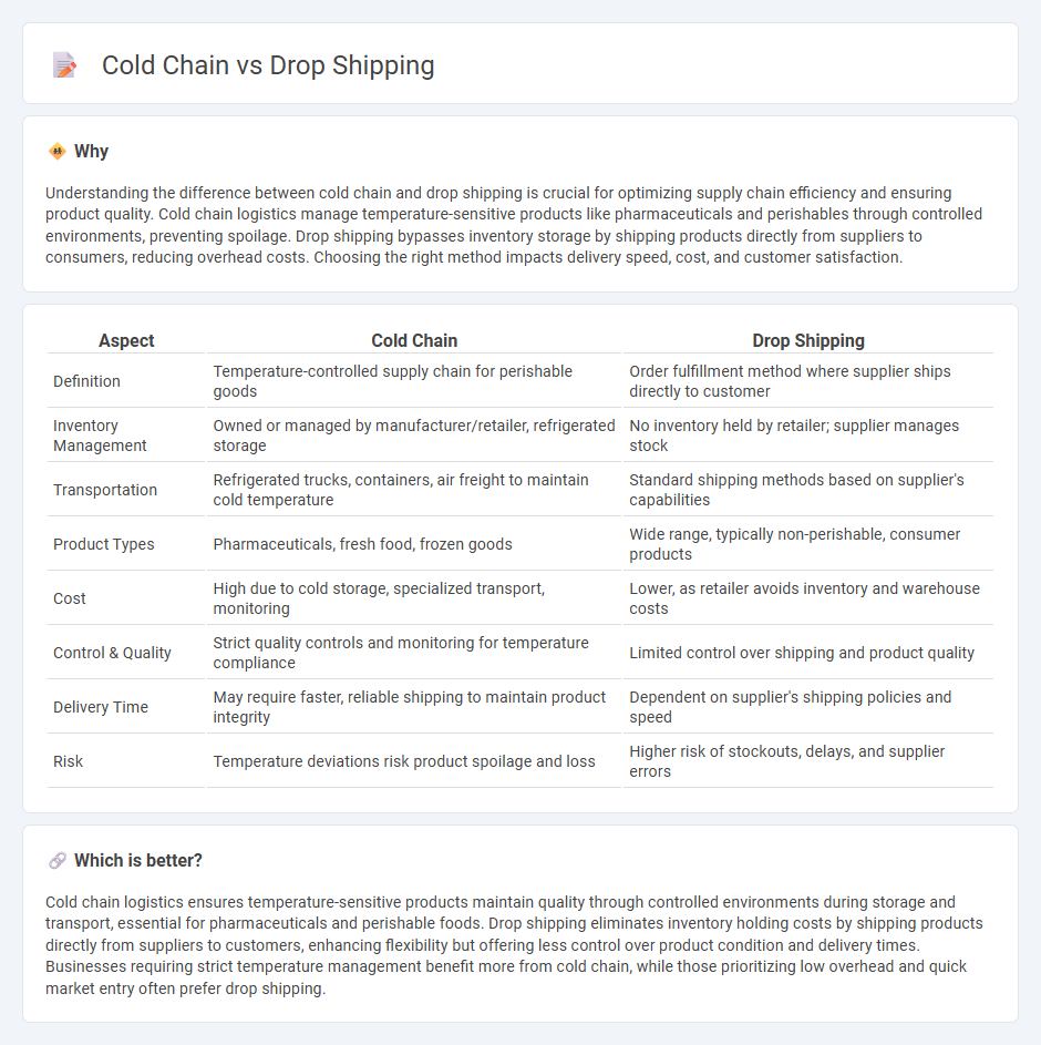 Cold Chain vs Drop Shipping in Logistics