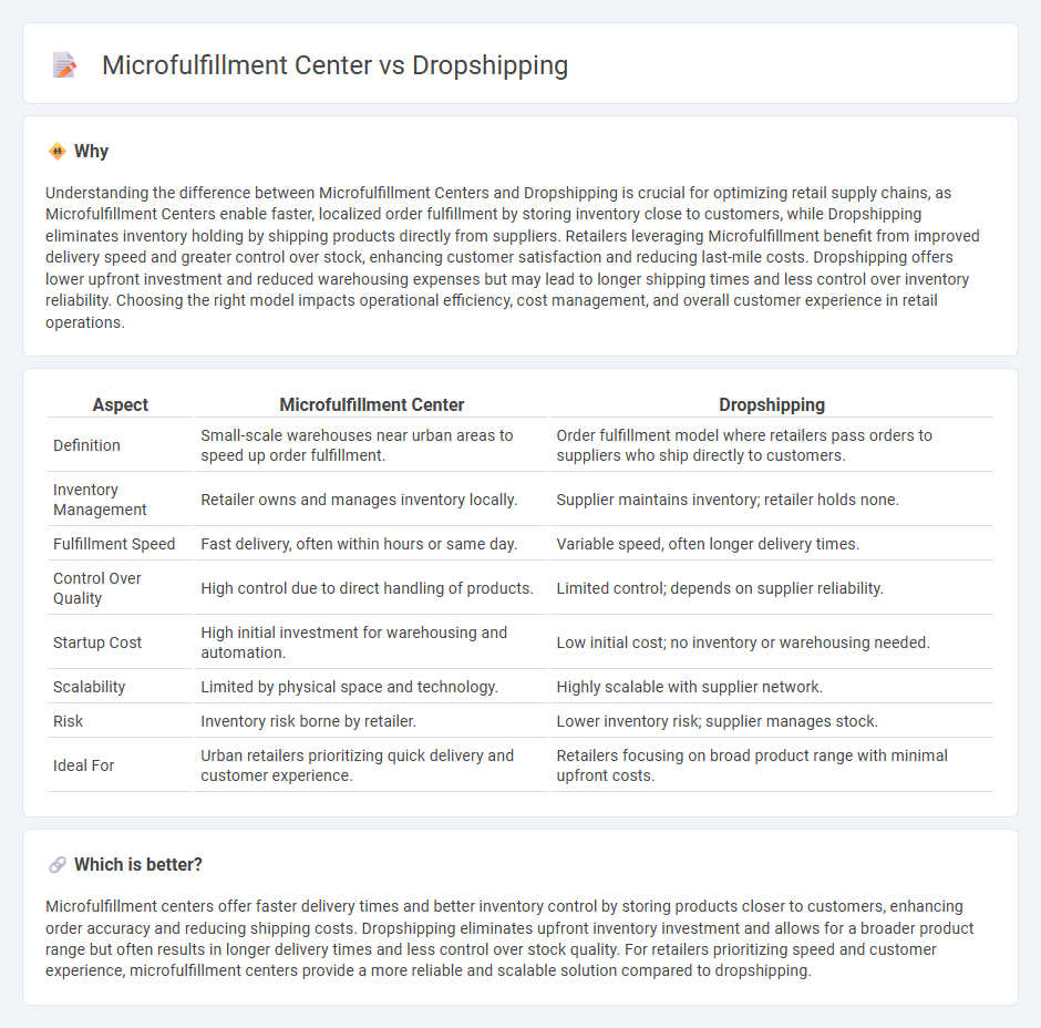 Microfulfillment Center vs Dropshipping in Retail