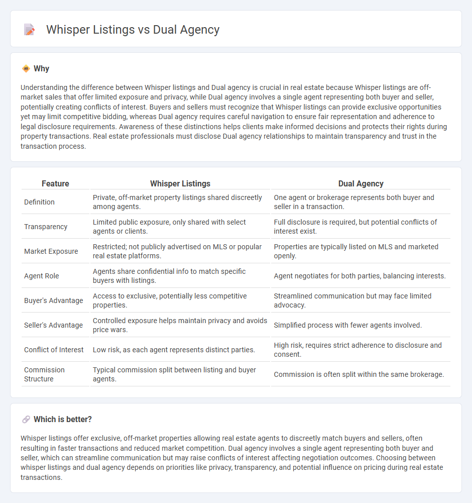 Whisper Listings vs Dual Agency in Real Estate
