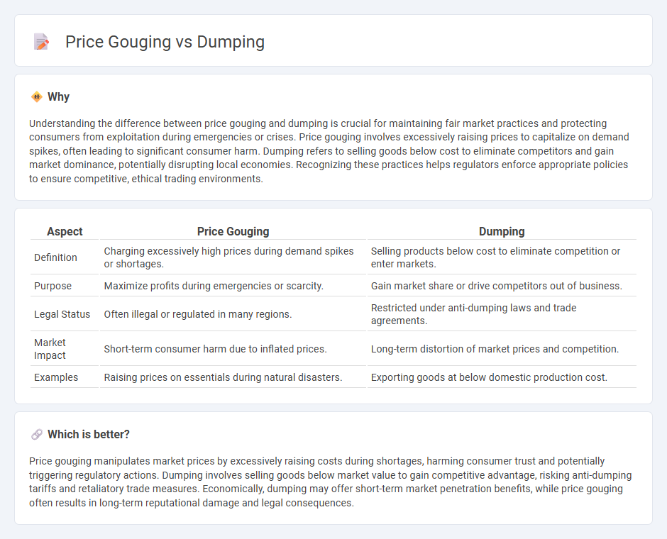 Price Gouging vs Dumping in Economy